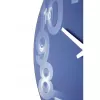 NeXtime Uhr 3077bl 3D, Ø39,5 cm, Wand, Blau/Weiß