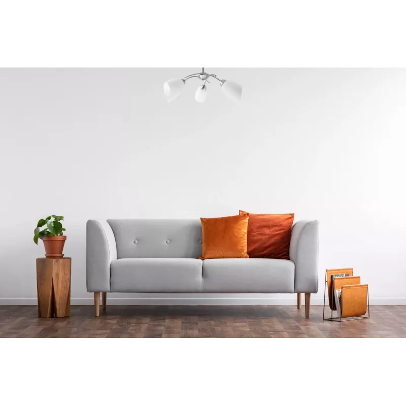 Activejet Classic Kronleuchter-Pendelleuchte NIKITA Nickel dreifach 3xE27 für Wohnzimmer