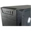 LC Power Classic 7040B - MDT - ATX - ohne Netzteil - Schwarz, gebürstetes Aluminium / Schwarz - USB/Audio