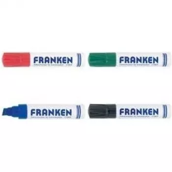 Whiteboard-Marker Franken Z1910 03 — blau, nachfüllbar, Keilspitze 4–12 mm