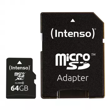 MicroSD-Karte Intenso 64GB MicroSDXC Class 10