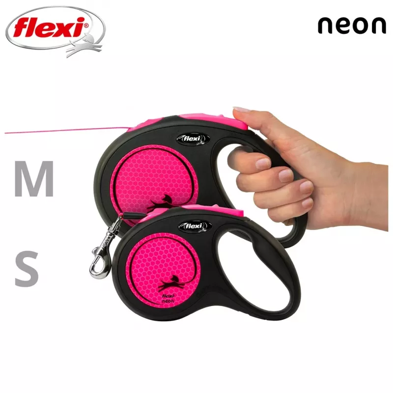 Flexi New Neon S 5 m Hunde-Automatikleine