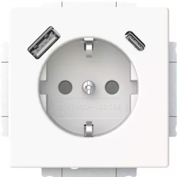 Busch-Jaeger SCHUKO Steckdose USB-A+C 20 EUCB2USBAC-884 (2CKA002011A6310)