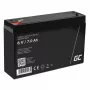 Wiederaufladbare versiegelte Blei-Säure-Batterie Grün Cell AGM12 6 V 7000 mAh Schwarz