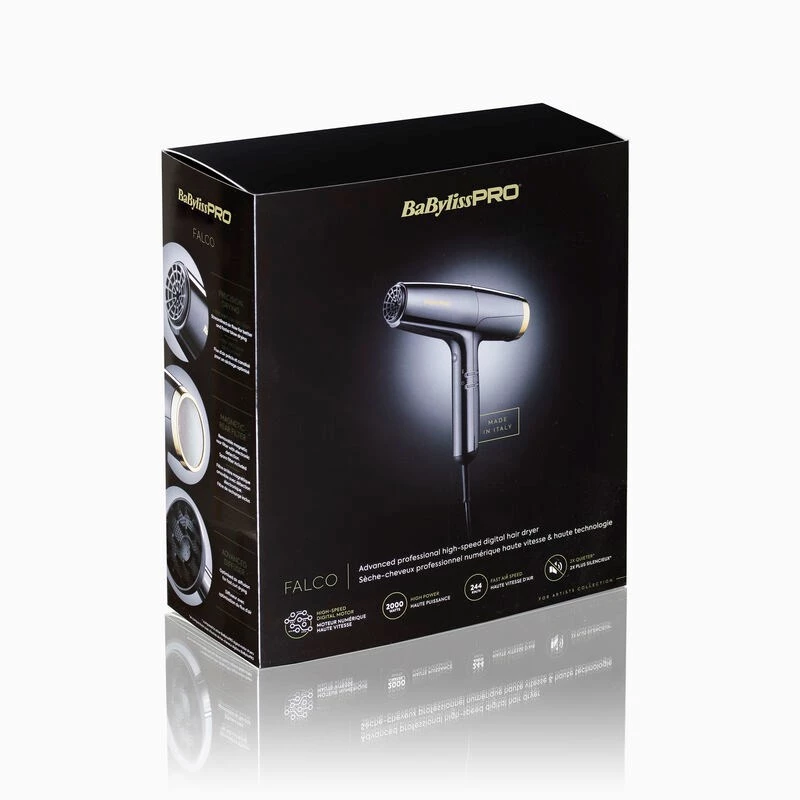 BaByliss Falco BAB8550E Professioneller Haartrockner 2000 W Schwarz