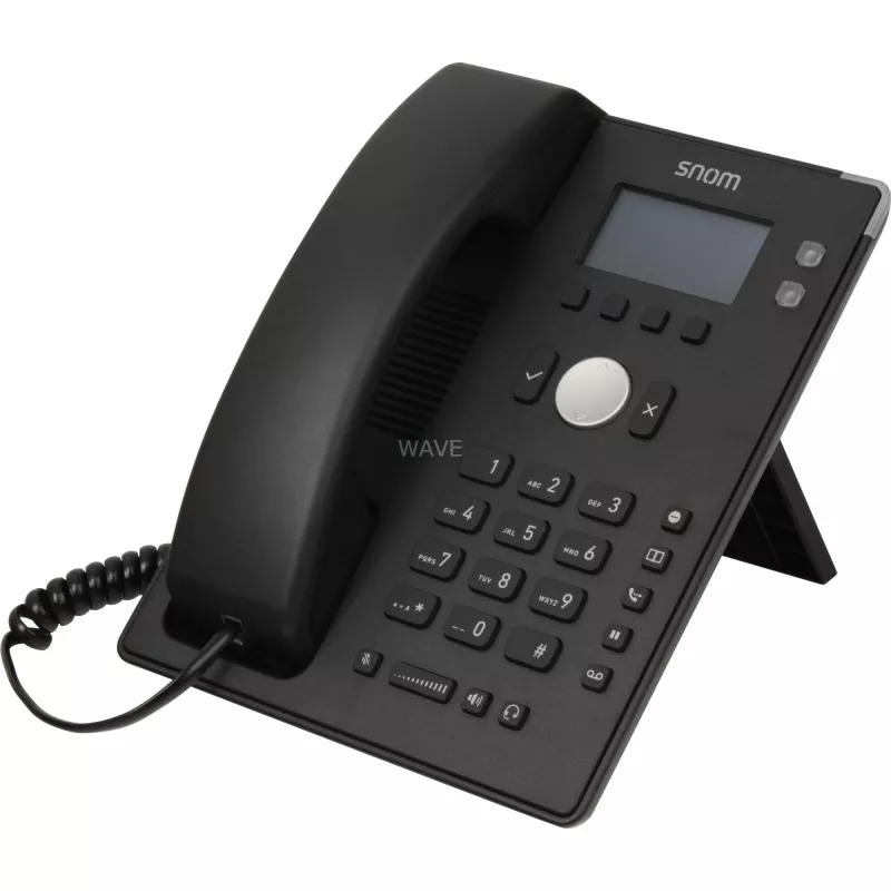 snom D120 - VoIP-Telefon - Dreierkonferenz - SIP - 2 Kabel - Schwarz (4361)