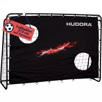 Fußball-Torwarttrainer mit Torwand HUDORA Modell 76947, schwarz, Motiv 'Goal'