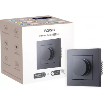 Aqara H2 EU Drehlichtschalter Grau — Drehregler, BLE, 86×86×55,5 mm