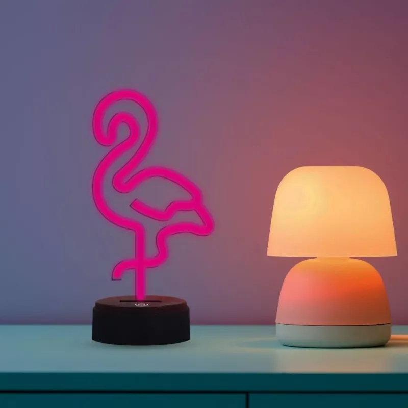 Tisch/Dekorative LED-Lampe MANTA SNL79PK rosa Flamingo – LED-Dekorationsleuchte