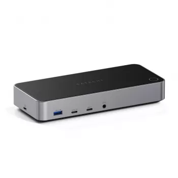 Satechi Triple 4K Display Wired Dock Schwarz Silber 4K Ultra HD 60 Hz