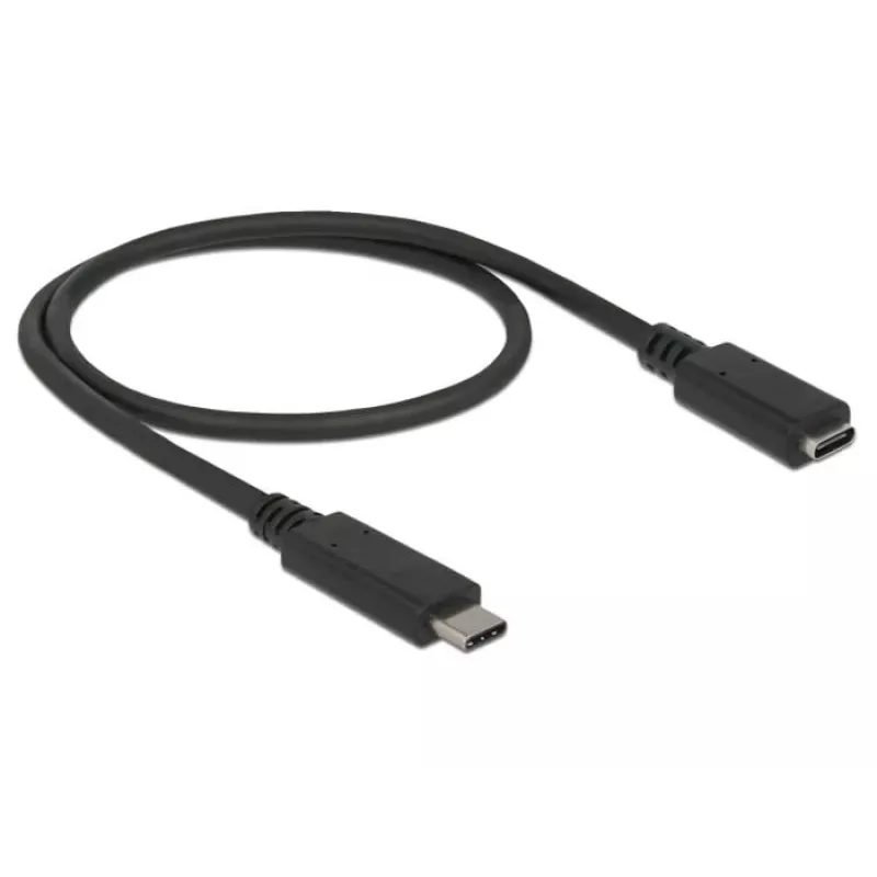 USB-Kabel DeLOCK 85532 USB 3.2 Gen 1 0,5 m USB-C Schwarz