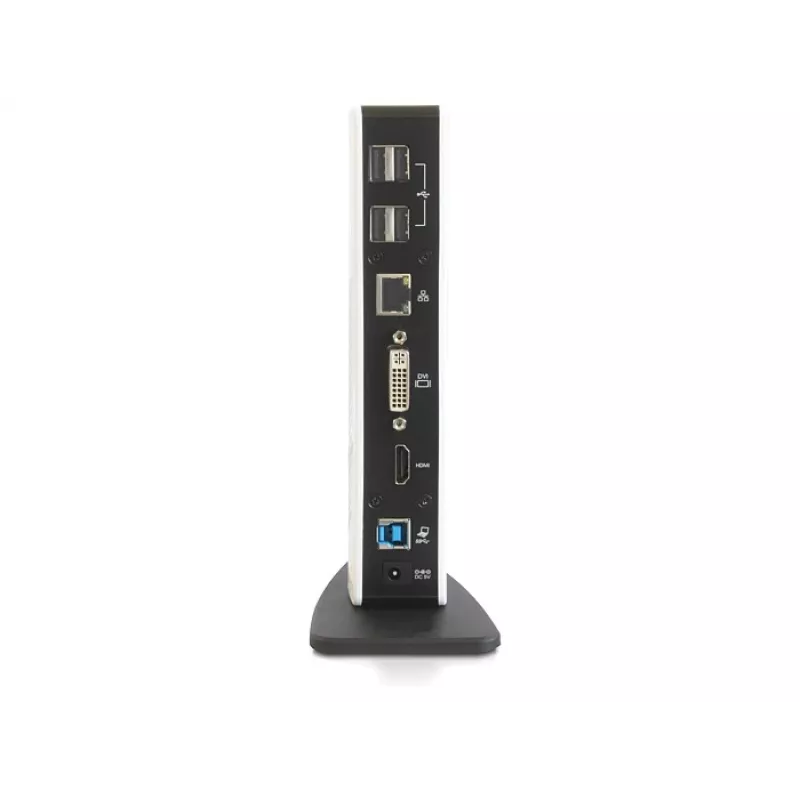 Laptop-Dock DeLOCK 87568 Kabelgebunden Schwarz Weiß