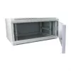 Wandmontierter Rack-Schrank ALLNET ALL-SMC6604GRAU 4U, grau, 50 kg Tragfähigkeit, Schlüsselschloss