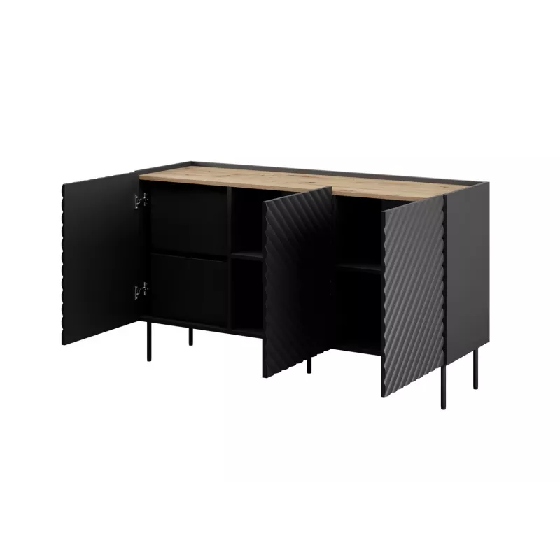3D2SZ ONDA Kommode 150x45x85 schwarz