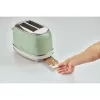 Ariete 155 Design 2-Scheiben-Toaster mit Sandwichkörben, 6 Bräunungsstufen, 810 W, Edelstahlgehäuse, herausnehmbare Krümelschublade, Pastellgrün