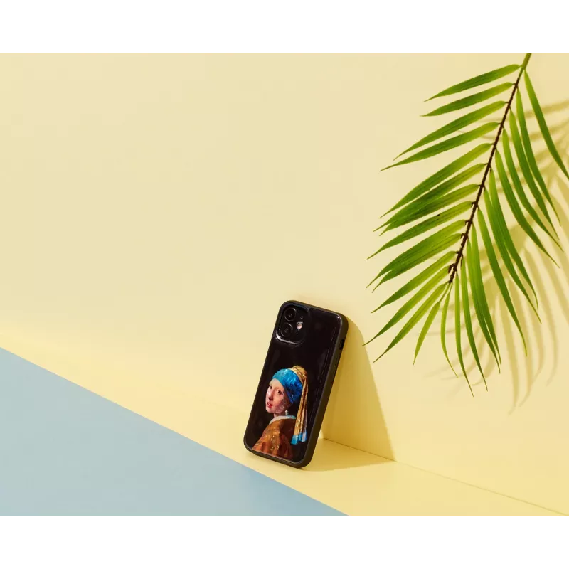 Schutzhülle iKins für Apple iPhone 12 mini – Design: Das Mädchen mit dem Perlenohrring