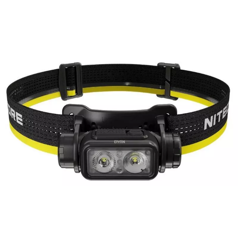 Stirnlampe Nitecore NU40 Schwarz LED 2 Lampen IP68