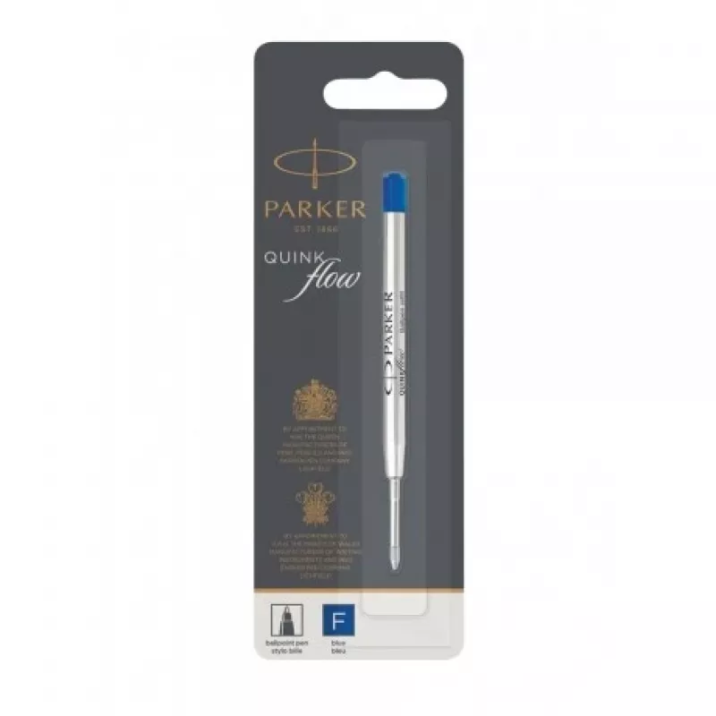Parker Quinkflow Nachfüllmine F blau Kugelschreiber (Blister)