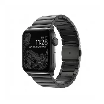 Uhrenarmband Nomad Edelstahl Graphitschwarz V2 für 42/44/45/49mm