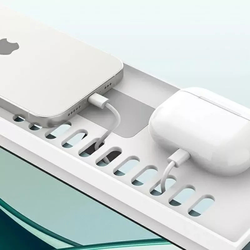 Ablagehalter für iMac 312 weiß