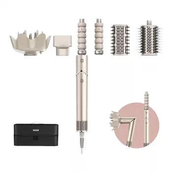 Shark FlexStyle 5-in-1 Air Styler & Haartrockner mit Auto-Wickel-Lockenwicklern, Flachbürste, Ovalbürste, Düsenaufsatz, Diffusor, Aufbewahrungstasche, ohne thermische Schäden