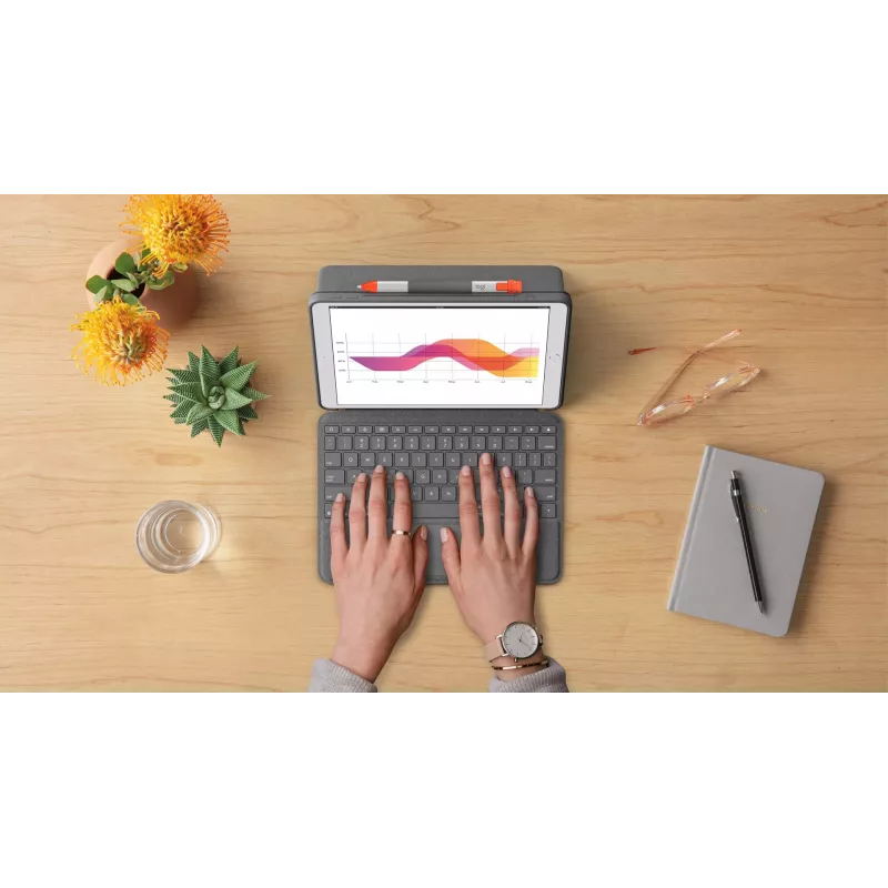 Tastaturhülle Logitech Combo Touch für iPad 7. 8. 9. Generation