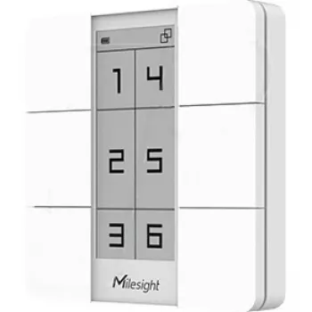 Kabelloser Smart-Scene-Taster Milesight WS136-868M LoRaWAN IP67, 868 MHz