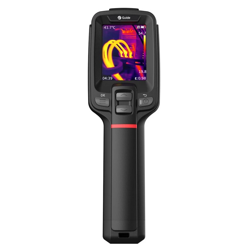 Wärmebildkamera Guide Sensmart E1+ — 120×90 px Wärmesensor, 240×180 px max., 2,4 Zoll LCD, Wi‑Fi, IP54, -20–550°C