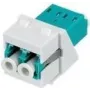 Keystone-Modul Rutenbeck KMK-LC-D OM3 aqua — LC-Duplex-Fasereinschub, OM3-Multimode