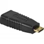 Wentronic Goobay HDMI™-Adapter, HDMI Standard-Buchse (Typ A), Schwarz - HDMI™ A-Buchse>HDMI™ C(Mini)-Stecker (68841)