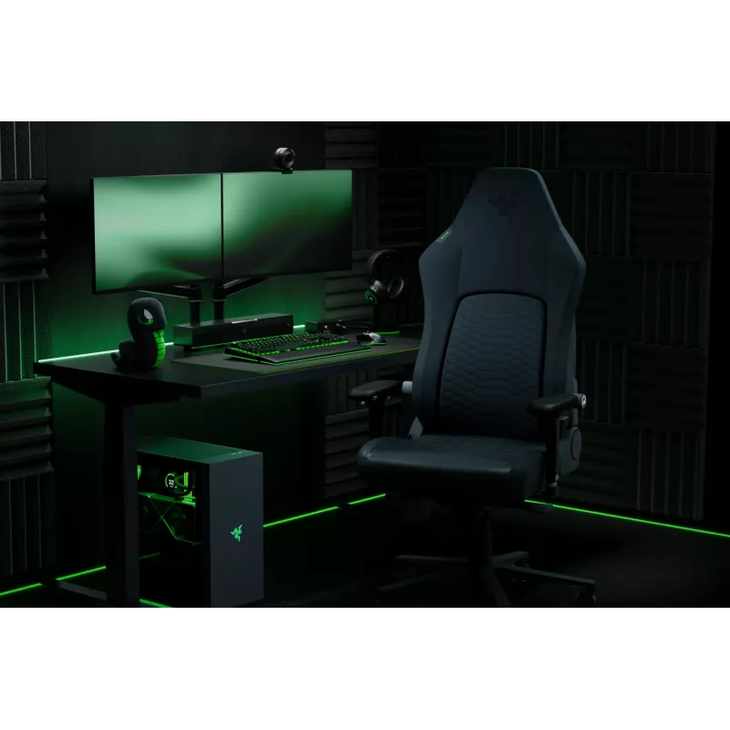 Razer Ergonomic Gaming-Stuhl with Breathable Comfort | Iskur V2 NewGen | Schwarz