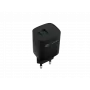 NATEC kabelgebundenes Ladegerät für Mobilgeräte NUC-2141, 30W, USB-C PD 3.0 + USB-A QC 3.0, 110–240V, schwarz