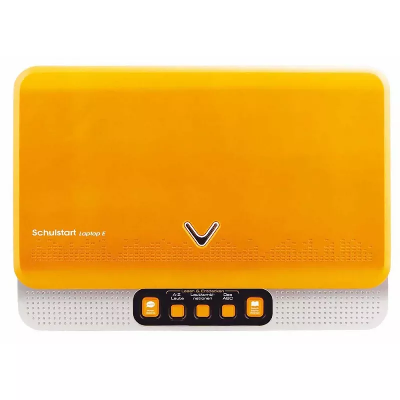 VTech Laptop E Lern-Laptop für Kinder mit Schutzhülle (gelb/grau)