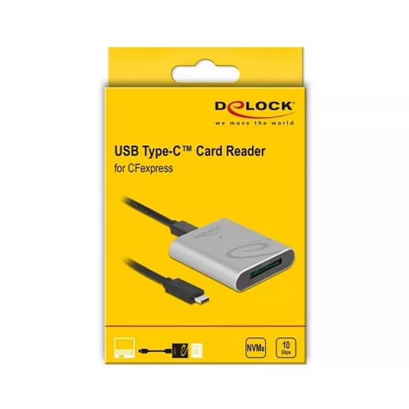 Kartenleser DeLOCK 91751 USB 3.2 Gen 1 Type-C Silber