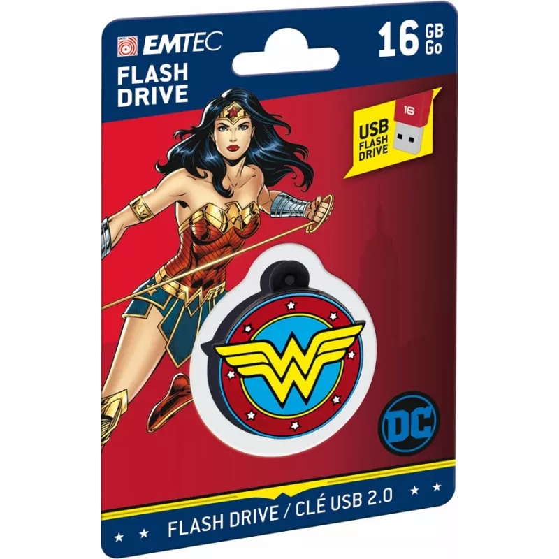USB-Flash-Laufwerk EMTEC Wonder Woman Collector 16 GB USB Typ-A 2.0 Mehrfarbig