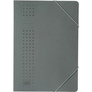 ELBA chic-Gummizugmappe aus Karton, A4, Anthrazit (33470 AZ) (33470 AZ)