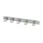 Rack-Kabelmanagement-Panel 1U ALLNET Metall mit 5 großen Schlaufen, hellgrau
