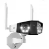 Reolink Duo Series W730 - 4K Außen-Wi-Fi-Kamera, Dual-Objektiv, 180° Panoramablick, Personen-/Fahrzeug-/Tiererkennung