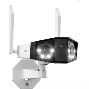 Reolink Duo Series W730 - 4K Außen-Wi-Fi-Kamera, Dual-Objektiv, 180° Panoramablick, Personen-/Fahrzeug-/Tiererkennung