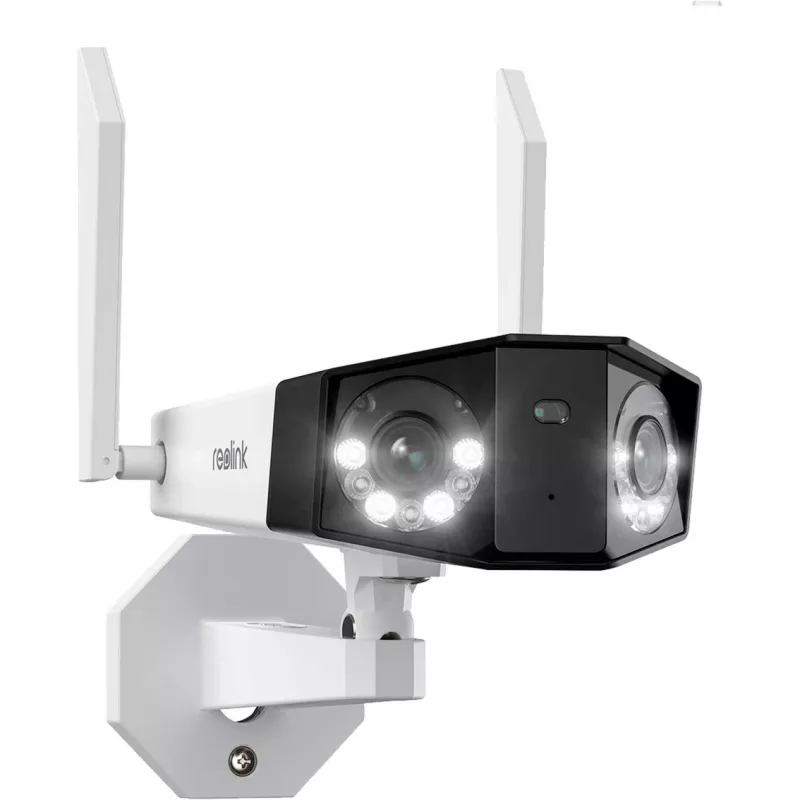 Reolink Duo Series W730 - 4K Außen-Wi-Fi-Kamera, Dual-Objektiv, 180° Panoramablick, Personen-/Fahrzeug-/Tiererkennung