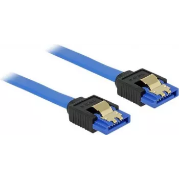 SATA-Kabel DeLOCK 84980 0,7m SATA 7-polig Schwarz Blau
