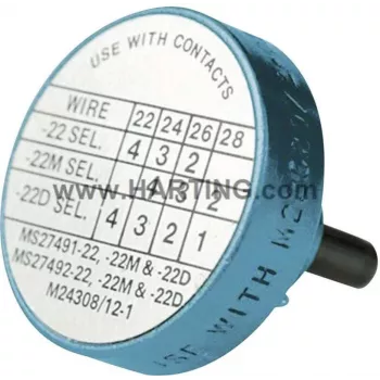 Positionierhülse Harting 09 99 000 0531 Blau