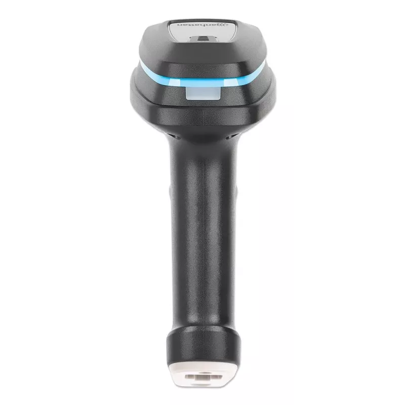 Manhattan 2D Long Range LED Barcode Scanner, USB, 450mm Scan-Tiefe, Max. Umgebungslicht 100.000 Lux (Sonnenlicht), Unterstützt Symbologien - 1D (x21 Versionen) und 2D (x10 Versionen), Scanner RJ45 zu USB 1,8m Kabel (gängigster Typ, USB-A), Schwarz, 3 Jahre Garantie