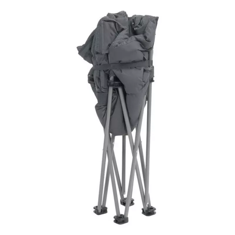 Campingstuhl Outwell 470474 — 4-Bein-Klappstuhl, maximale Belastbarkeit 150 kg, Schwarz/Grau