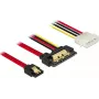 SATA-Kabel DeLOCK 85230 0,3 m SATA 7-Pin + Molex 4-Pin