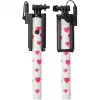 Ultron Selfie Hot Shot Weiß - 15 - 45 cm Selfie-Stick mit Kameraauslöser am Griff - Für Smartphones wie Samsung Galaxy, iPhone und andere (173950)