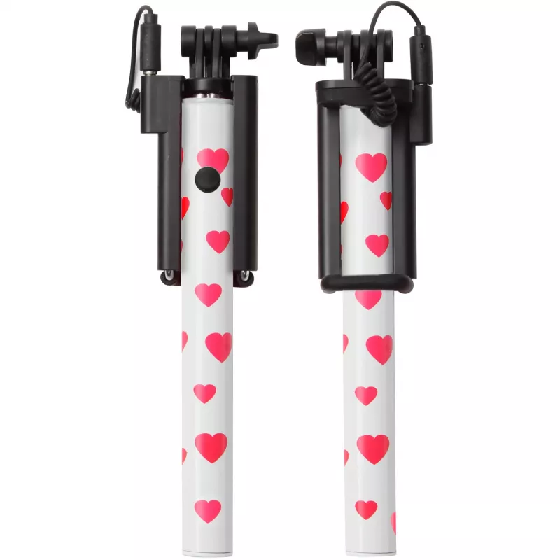 Ultron Selfie Hot Shot Weiß - 15 - 45 cm Selfie-Stick mit Kameraauslöser am Griff - Für Smartphones wie Samsung Galaxy, iPhone und andere (173950)