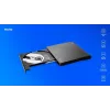 SAVIO AK-59 Externer schlanker CD/DVD-Brenner R/RW - USB-C/USB-A, schwarz