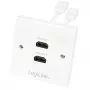 HDMI-Kabel LogiLink AH0015, Typ A, Buchse auf Buchse, Weiß