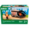 Personenzug BRIO 63604700 orange-schwarz, Holzspielzeugzug-Set, kompatibel mit BRIO-Schienen